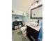 Stylish bathroom with vessel sink, modern vanity, and decorative touches at 5947 Quail Hollow Rd # A, Charlotte, NC 28210