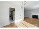Open-concept room seamlessly combines the kitchen and living space, creating an inviting atmosphere at 5947 Quail Hollow Rd # A, Charlotte, NC 28210