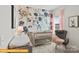 This charming Bedroom features floral wallpaper, a gray crib, and an accent chair at 6328 Busch Way, Midland, NC 28107