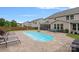 This backyard features a pool and patio, perfect for summer fun and relaxation at 7339 Millstone Sw Cir, Concord, NC 28025