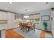 Bright dining area features views to the backyard and access to the kitchen at 7339 Millstone Sw Cir, Concord, NC 28025