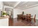 Formal dining room boasts hardwood floors, tray ceiling, and neutral paint at 755 Lagan Ct, Fort Mill, SC 29715