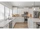 Well-lit kitchen with stainless steel appliances, stylish backsplash, and an island at 1036 Riverwalk Pkwy, Rock Hill, SC 29730