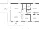 Floor plan showcasing the layout of the house, including the deck, kitchen, bath, and primary bedroom at 103A N Tracy St, Kings Mountain, NC 28086