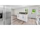 Modern kitchen with stainless steel appliances and a central island with seating at 103A N Tracy St, Kings Mountain, NC 28086