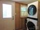 Laundry room showcasing modern washer and dryer units at 1051 S Brady Ave, Newton, NC 28658