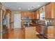 Well-equipped kitchen with stainless steel appliances, granite counters and a functional center island at 108 Planters Dr, Statesville, NC 28677