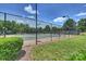 Community tennis courts with sturdy black chain-link fences, providing a safe and private play environment at 11714 Harsworth Ln, Charlotte, NC 28277