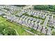 A picturesque aerial view of a well-planned community, showcasing neat rows of homes and lush greenery at 1284 Independence St, Fort Mill, SC 29708