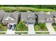 A bird's eye view shows a well-manicured front lawn, dark-colored vehicles, and neatly arranged houses at 1284 Independence St, Fort Mill, SC 29708