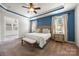 Spacious main bedroom features tray ceiling, ensuite bath, and neutral carpet at 1284 Independence St, Fort Mill, SC 29708