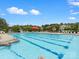 A community swimming pool boasts multiple lap lanes for swimming exercises at 1810 Kerwick Ct, Lancaster, SC 29720
