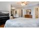 Spacious main bedroom featuring hardwood floors and a large closet at 3125 Leonard Dr, Gastonia, NC 28056