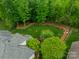Expansive backyard with lush green lawn and mature trees, offering privacy and a serene outdoor space at 3500 Maple Wood Dr, Denver, NC 28037