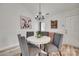 Cozy dining area with chandelier and seating for four at 4712 Avalon Forest Ln, Charlotte, NC 28269