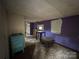 Features living room with purple wall and unique round table amidst renovation debris at 509 Waring Ct # Lot 4, Fort Mill, SC 29707