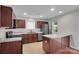 Updated kitchen with modern appliances, island, and lots of cabinets at 5237 Ficus Tree Ln, Charlotte, NC 28215