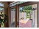 Charming patio with sliding glass doors that connects indoor and outdoor living spaces at 5305 Waverly Lynn Ln # 4A, Charlotte, NC 28269