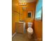 Bathroom with bright paint and updated toilet at 5420 Harkey Rd, Waxhaw, NC 28173