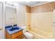 Full bathroom with single sink vanity and tub at 6350 Mount Pleasant S Rd, Concord, NC 28025