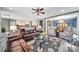 Spacious living room seamlessly connects to the kitchen and dining area, offering an open-concept design at 998 Emory Ln, Fort Mill, SC 29708