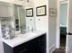 Stylish bathroom vanity with a white countertop and modern fixtures at 1543 Withers Dr, Denver, NC 28037
