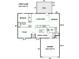 Floor plan layout for a one-story home with a deck and an attached garage at 1957 8Th Street Se Ln, Hickory, NC 28602