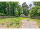 Expansive backyard features lush greenery, a fire pit, and wooden fence at 2005 Schofield Pl, Salisbury, NC 28144