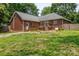 Spacious backyard with a wooden deck and landscaped lawn, perfect for outdoor enjoyment at 2005 Schofield Pl, Salisbury, NC 28144