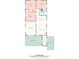 Detailed floor plan showing the layout of the bedrooms, living room, and kitchen at 208 Lipe Rd, Troutman, NC 28166