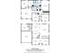 Detailed floor plan showcasing the layout of this two-story home with measurements and room names at 2213 Iron Works Dr, Clover, SC 29710