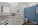 This bathroom boasts dual sinks, granite counters, and a separate toilet and shower area at 240 Bells Crossing Dr, Mooresville, NC 28117