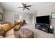 Spacious living room featuring neutral walls, carpet, and traditional furnishings at 3009 Botetourt Ct, Weddington, NC 28104