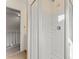 Bathroom boasting a glass-enclosed shower with updated fixtures at 4499 Briarcreek Rd, Maiden, NC 28650
