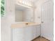 Bathroom featuring neutral cabinetry, ample counter space, and great lighting at 4499 Briarcreek Rd, Maiden, NC 28650