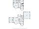 Detailed floor plan illustrating layout of home's rooms and dimensions on two floors at 4499 Briarcreek Rd, Maiden, NC 28650