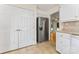 Well-organized kitchen with stainless steel refrigerator, tile backsplash, and ample storage space at 4499 Briarcreek Rd, Maiden, NC 28650