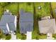 Aerial view of a single Gathering home showcasing the roof, driveway and back yard at 6261 Six String Ct, Fort Mill, SC 29708