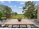 Outdoor patio featuring a beautiful golf course view with trees and sky at 7412 Sahalee Dr, Denver, NC 28037