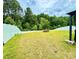 Large backyard with a privacy fence, a well maintained lawn, and mature trees at 750 Fraternity Row, Kannapolis, NC 28081
