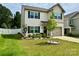 Attractive two-story home featuring black shutters, a well-maintained lawn, and tasteful landscaping at 750 Fraternity Row, Kannapolis, NC 28081