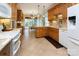 Traditional eat-in kitchen features light-colored countertops and cabinetry with stainless steel appliances at 8008 Alba Ct, Charlotte, NC 28269