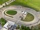 Aerial view of the cycling venue, featuring a unique layout with seating and greenery at 807 Herrons Ferry Rd, Rock Hill, SC 29730