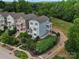 Aerial view of homes showcasing surrounding landscaping and neighborhood at 807 Herrons Ferry Rd, Rock Hill, SC 29730
