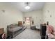 Neutral Bedroom with a gray crib and charming decor accents at 85 Ruritan Park Rd, Stony Point, NC 28678