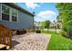 Paver patio in a fenced backyard, offering a relaxing outdoor space at 10903 Skymont Dr, Huntersville, NC 28078