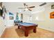 Game room featuring a pool table, ceiling fan and ample space for entertainment at 10903 Skymont Dr, Huntersville, NC 28078
