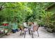 Outdoor deck with seating and lush greenery, perfect for relaxation and entertaining at 1102 Lake Montonia Rd, Kings Mountain, NC 28086