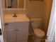 Bathroom featuring a single vanity and standard toilet at 134 Crystal Cir, Mooresville, NC 28117