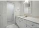 Bathroom featuring a white vanity, and tiled floor offering a clean and bright space at 201 Limerick Dr, Matthews, NC 28104
